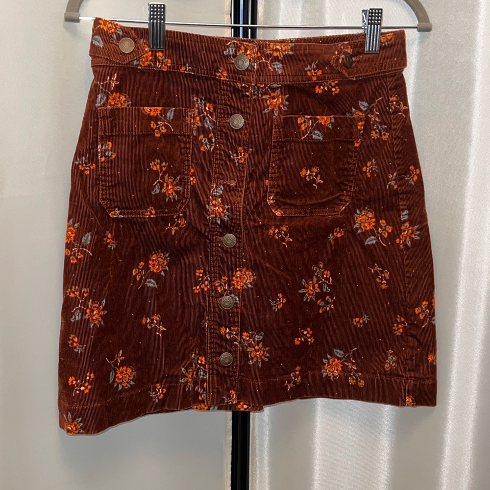 Madewell Brown A-Line Mini Skirt Casual